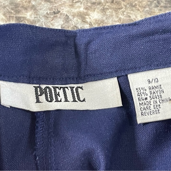 Rare Poetics Women's Navy Blue Embroidered Kurta 2pc Set  - Size 9/10 - Picture 9 of 13